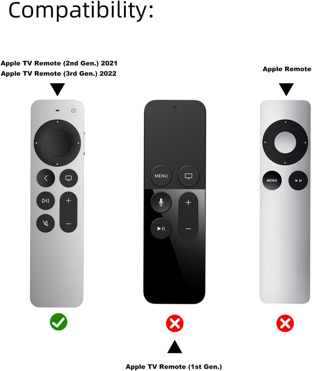 Compatible with Apple TV 4K Siri Remote Case 2021, Silky-Soft Anti-Slip Protective Silicone Cover for Siri Remote Control 2Nd Generation [Lanyard Included], Yellow